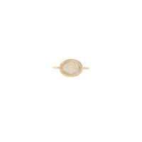 Orso ring in yellow gold set with diamonds - Aigue Marine