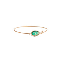 Bracelet Orso en or jaune sertie de diamant - Green Onyx