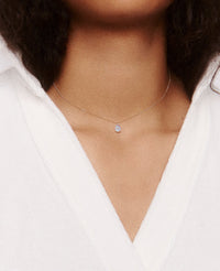 Collier Orso en or jaune avec diamant - Labradorite