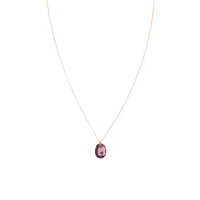 Collier Orso en or jaune avec diamant - Améthyste violette