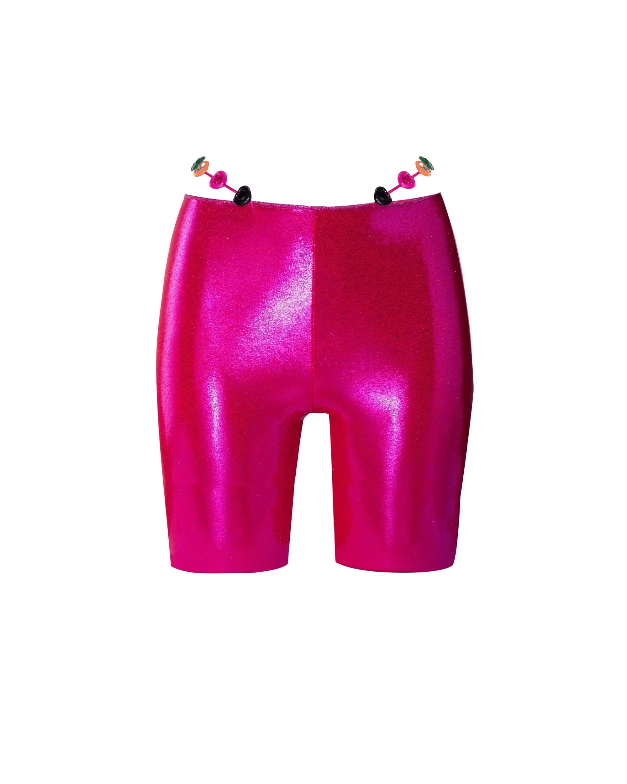 Cycliste Lux à cœurs - Fucsia