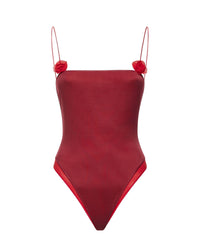 Maillot une pièce Rose - Merlot & Red