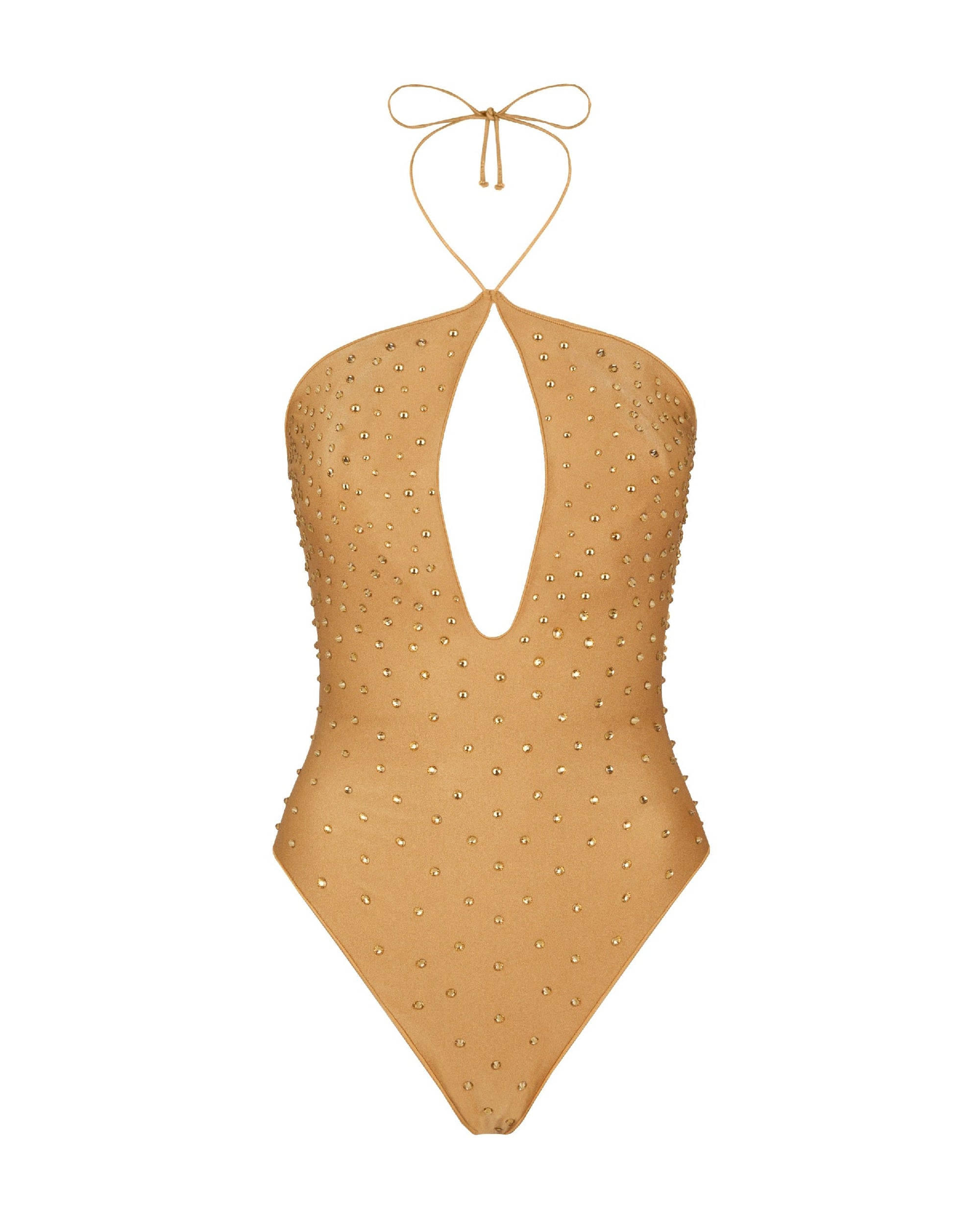 Maillot une pièce Gem collier - Sandstone