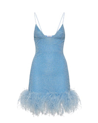Robe courte Lumière Plumage - Crystal