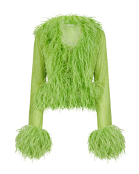 Chemise de plage Lumière Plumage - Lime