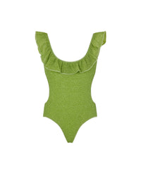 Maillot une pièce voile Lumière - Lime