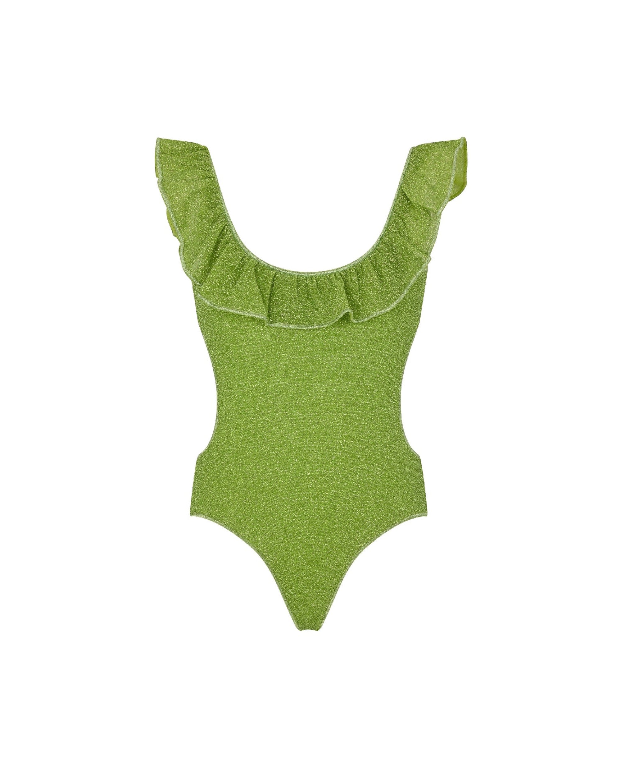 Maillot une pièce voile Lumière - Lime