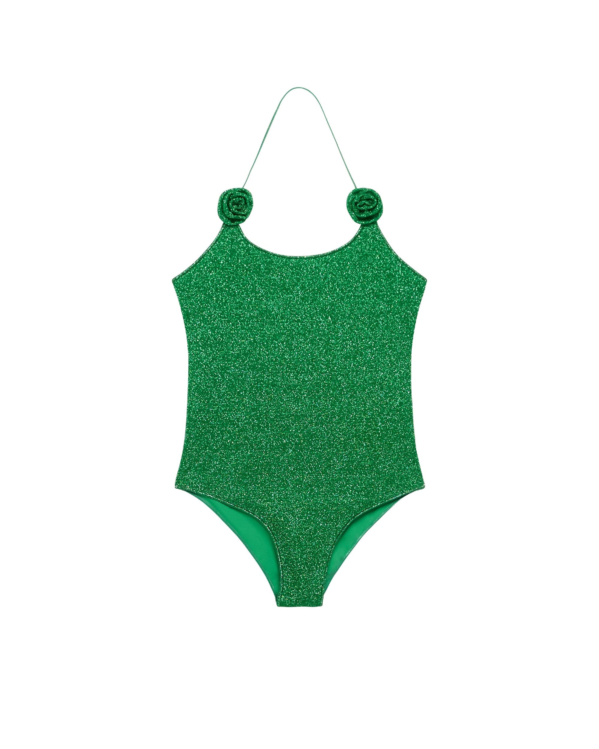 Maillot une pièce Lumière Rose - Emerald Green
