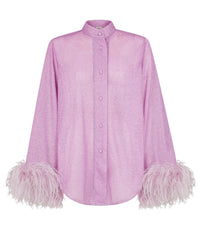 Chemise longue Lumière Plumage - Glicine