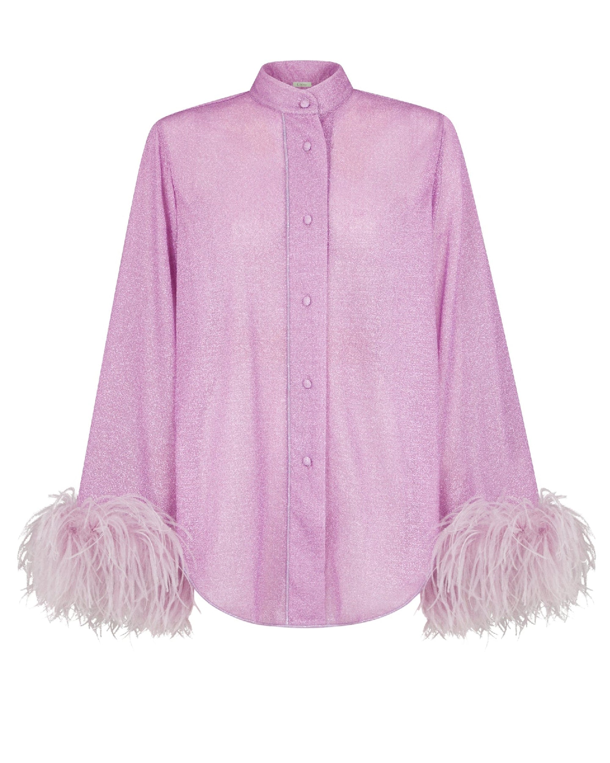 Chemise longue Lumière Plumage - Glicine