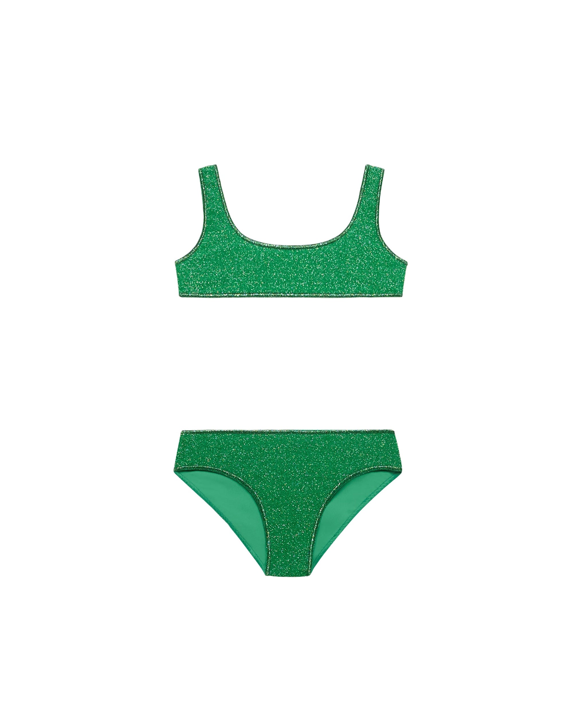 Maillot deux pièces sporty Lumière - Emerald Green