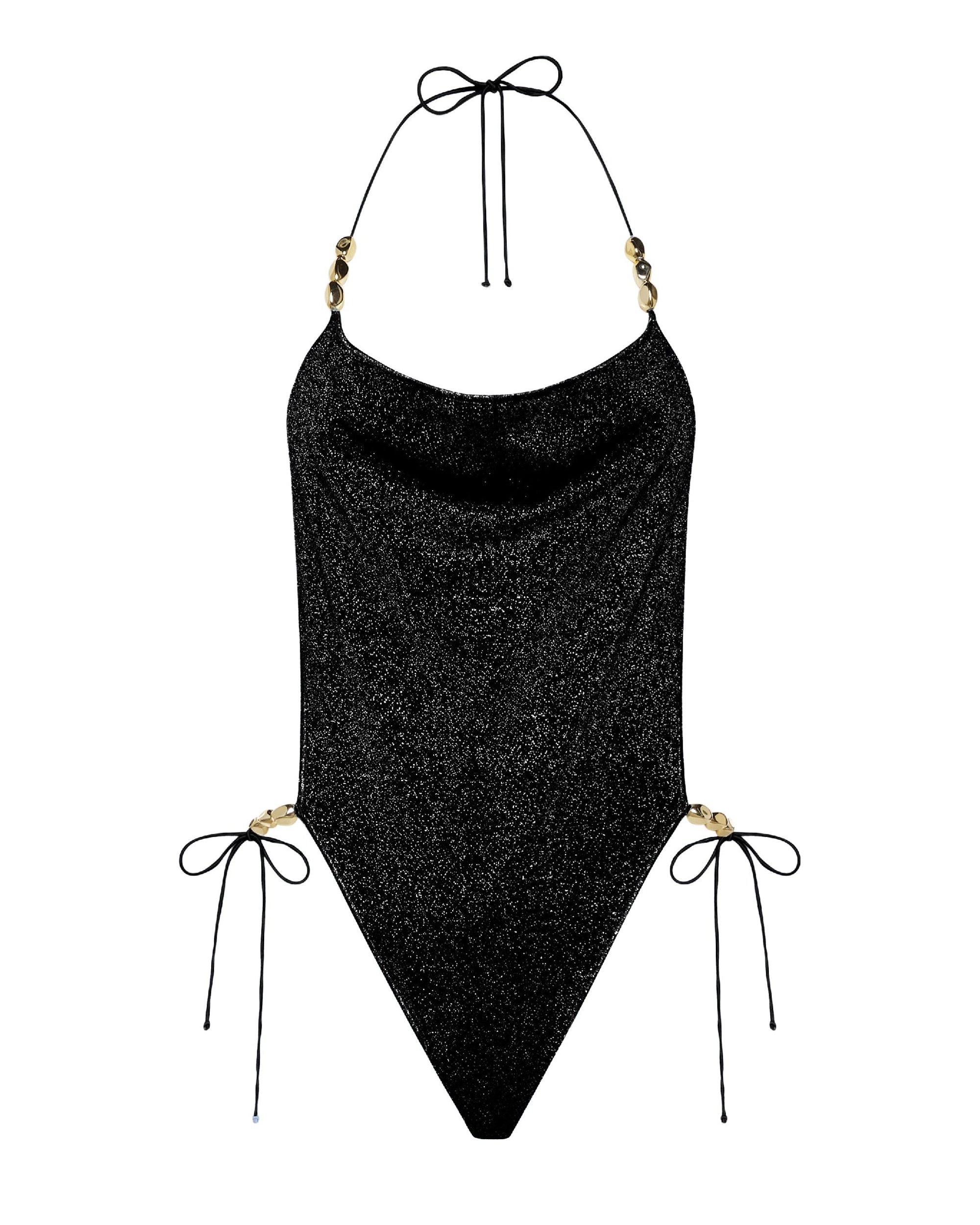 Maillot une pièce bandana Lumière Glazed - Black