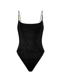Maillot une pièce Lumière Glazed - Black