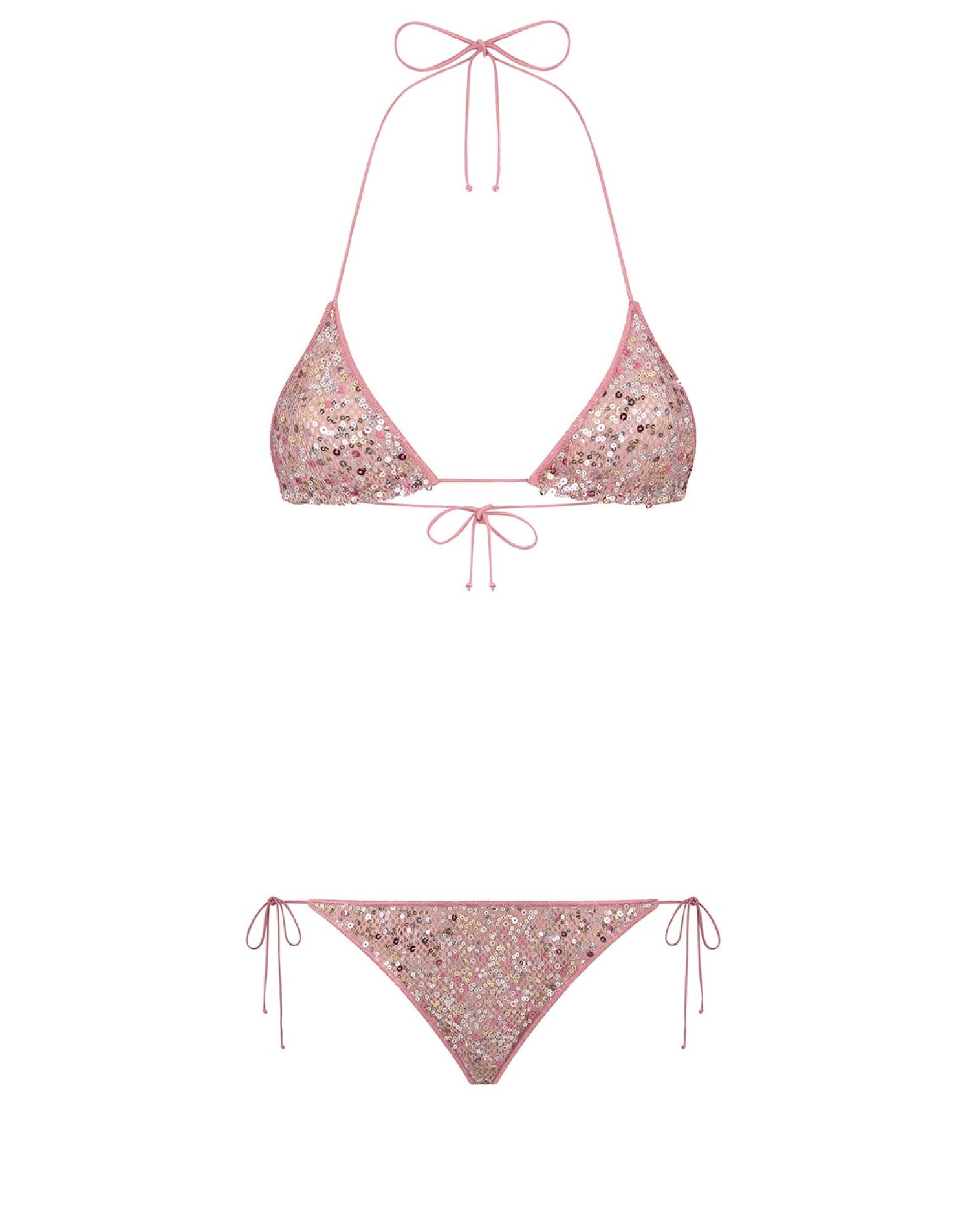 Maillot microkini deux pièces Netquins - Old Rose