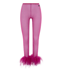 Legging mesh logo Plumage - Fuchsia