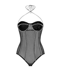 Body collier Gem - Black