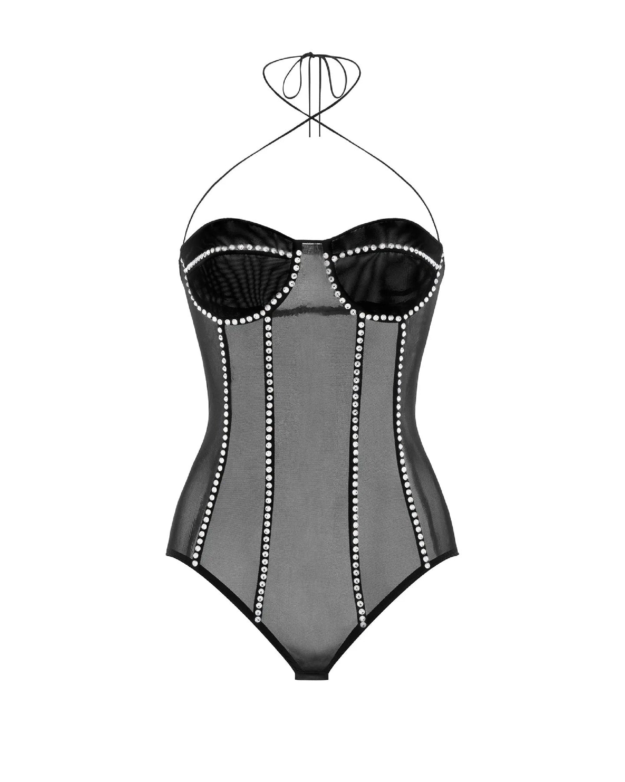 Body collier Gem - Black
