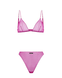 Ensemble triangle logo 90’s en mesh - Fuchsia