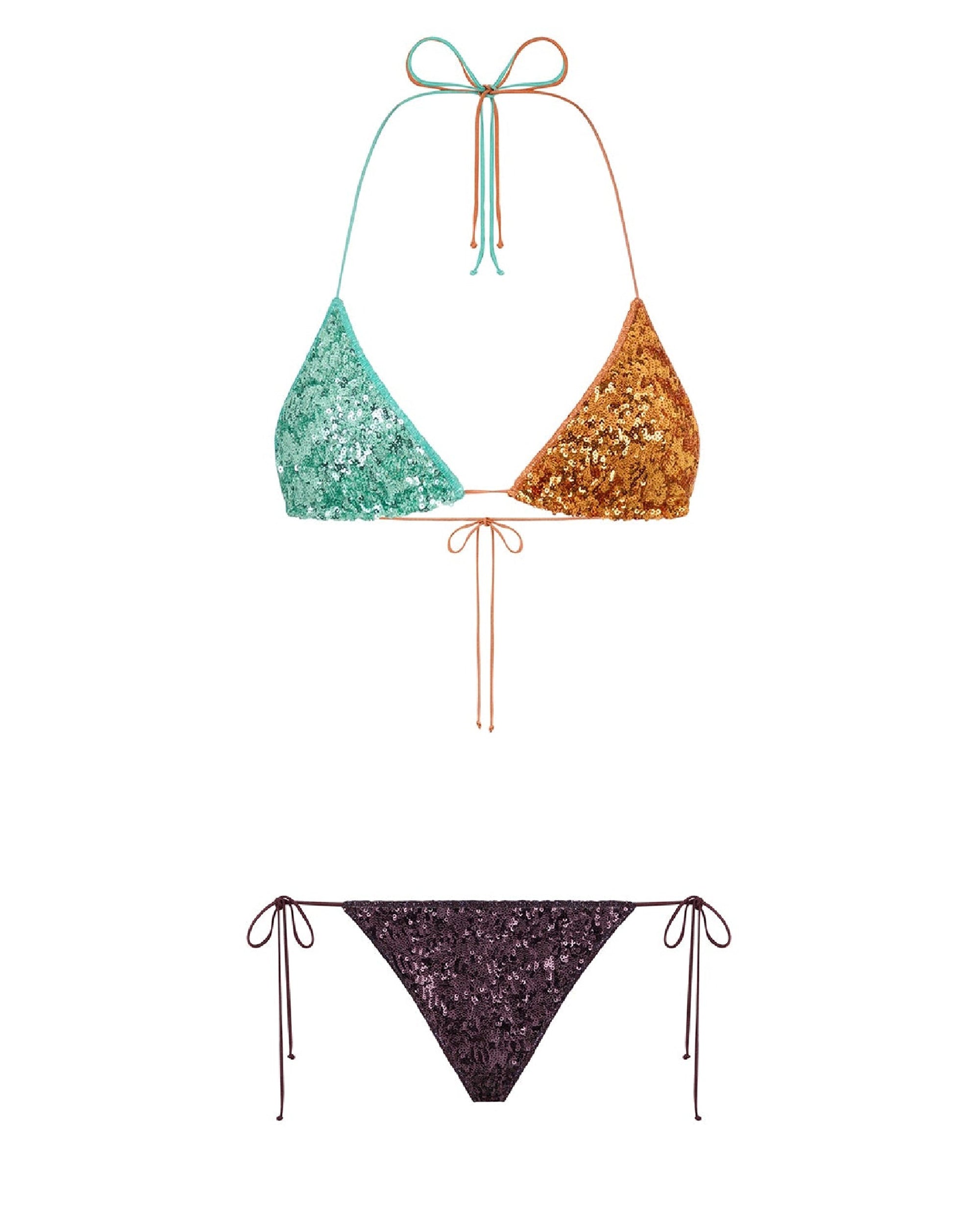 Maillot deux pièces à cordon - Colore