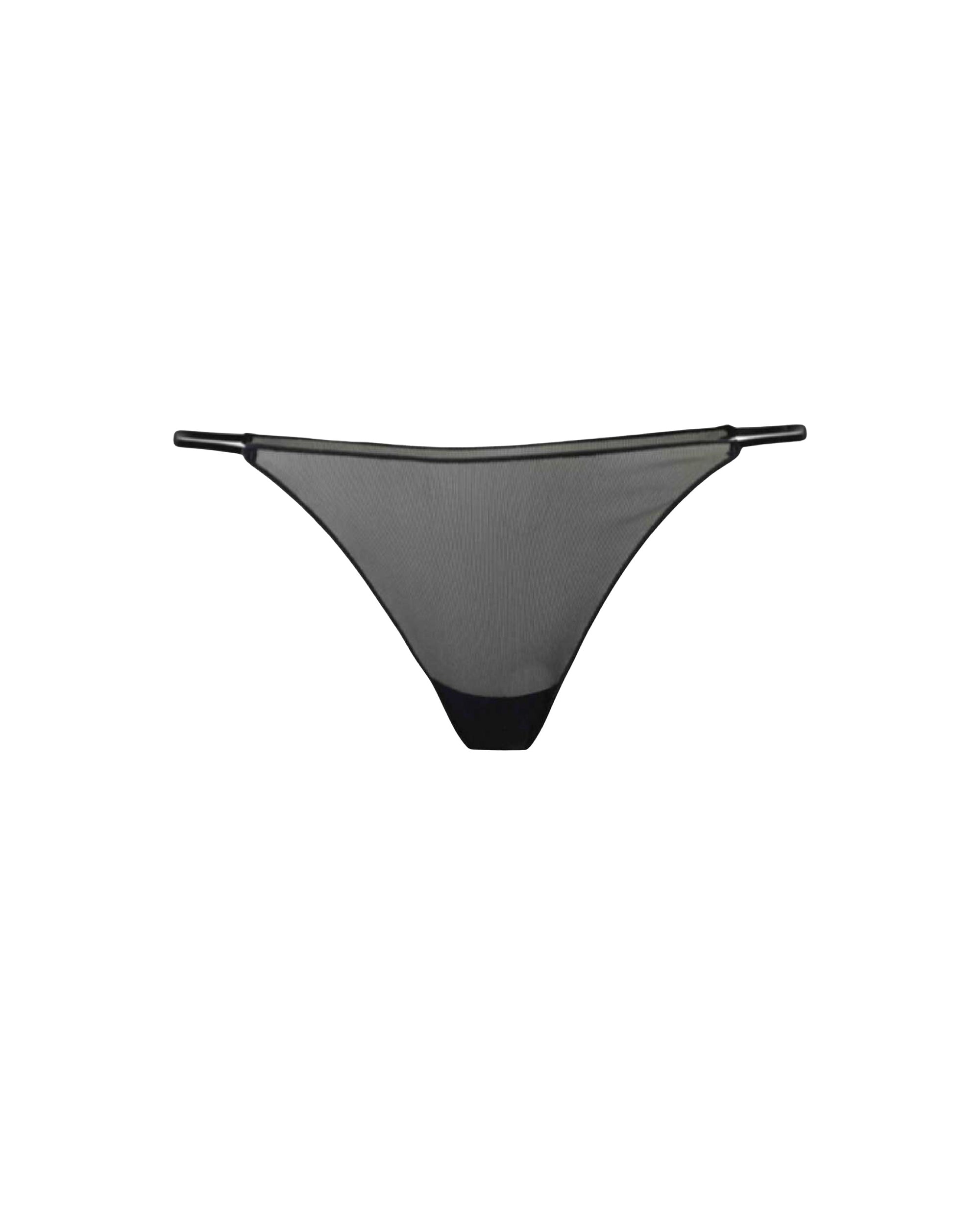 String à bretelles en dentelle - Black