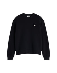 Sweatshirt Café Kitsuné à col rond - Black