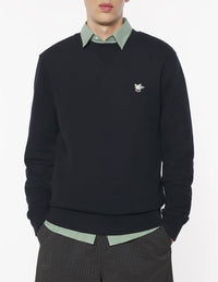 Sweatshirt Café Kitsuné à col rond - Black
