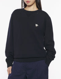 Sweatshirt Café Kitsuné à col rond - Black