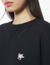 Sweatshirt Café Kitsuné à col rond - Black