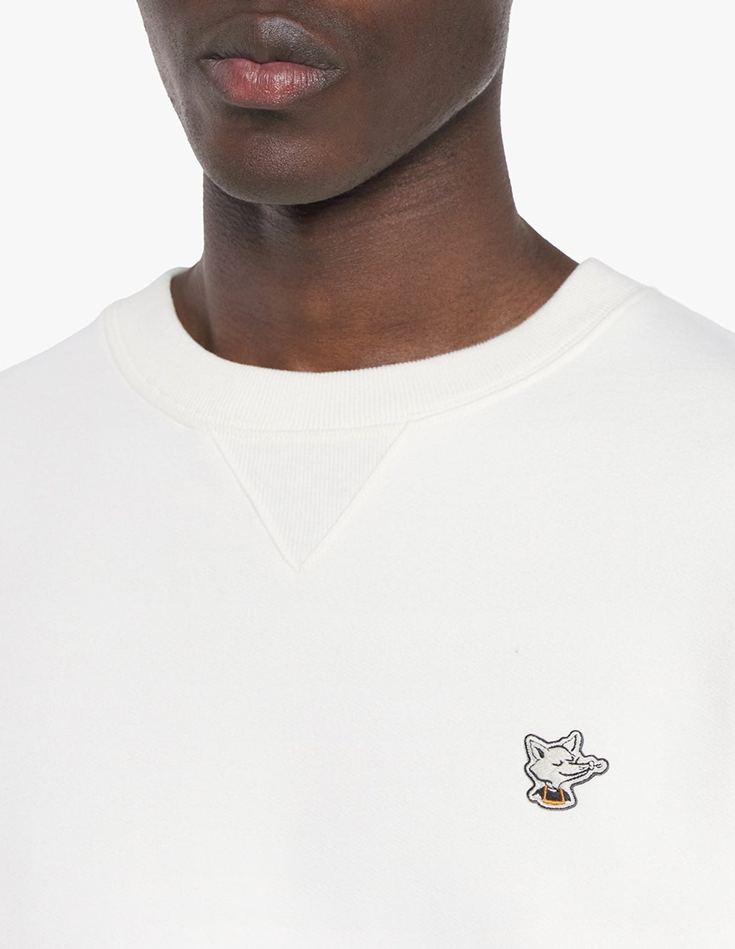 Café Kitsuné round-neck sweatshirt - Tapioca