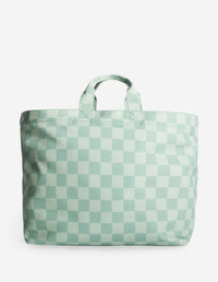Maxi checkerboard tote bag Café Kitsuné - Basile & Lime Pattern