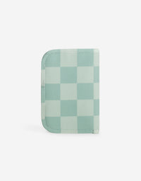 Café Kitsuné checkered passport holder - Basile & Lime Pattern