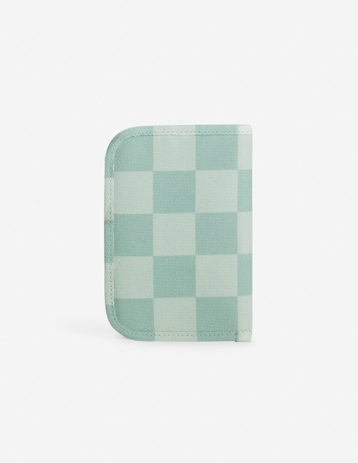 Café Kitsuné checkered passport holder - Basile & Lime Pattern