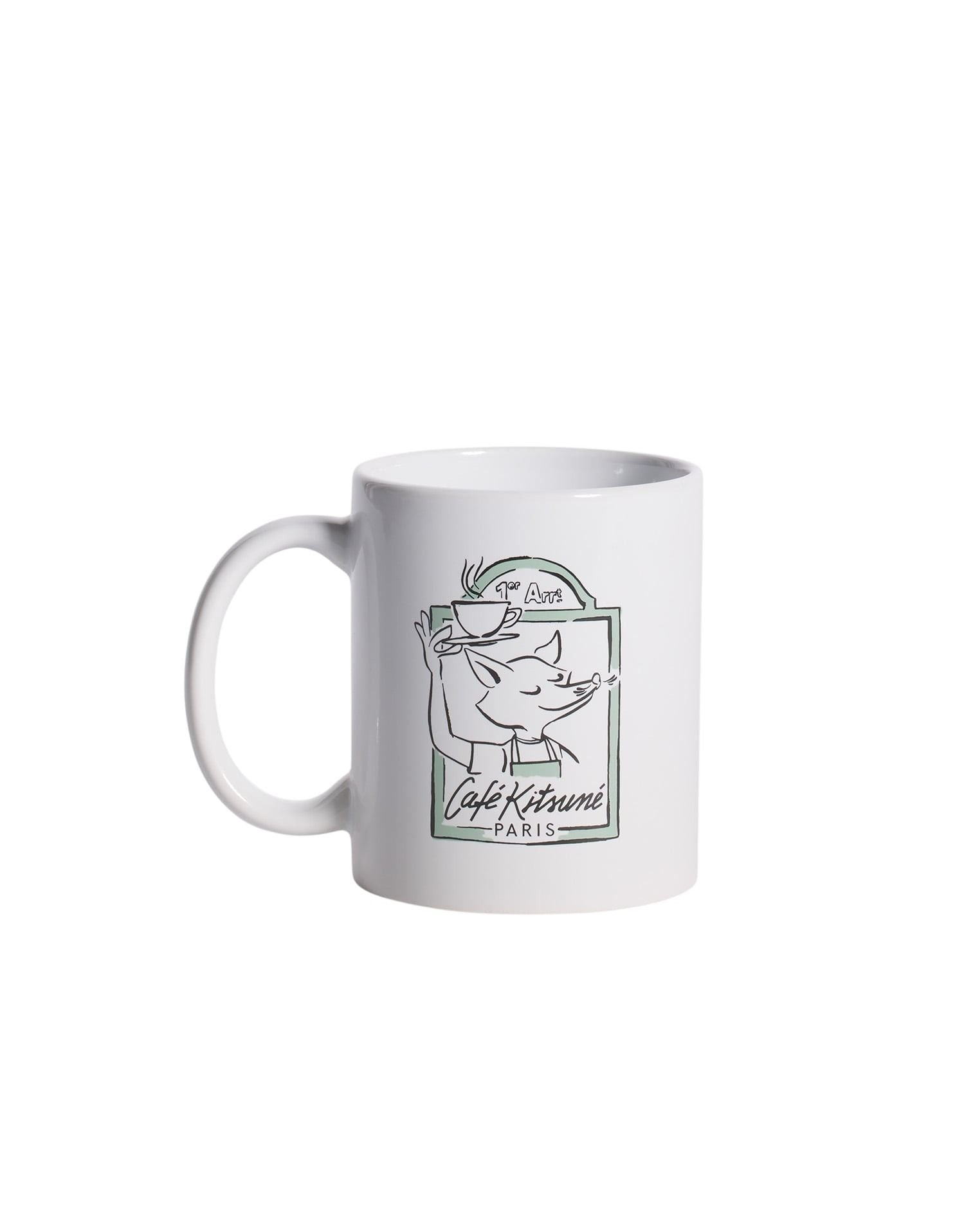Street Fox Café Kitsuné ceramic mug - White