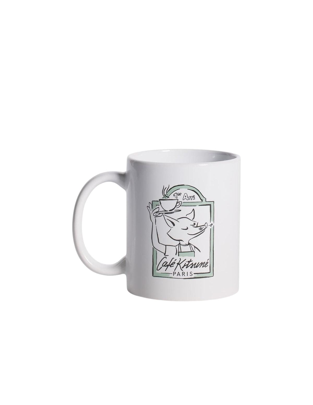 Mug Street Fox Café Kitsuné en céramique - White