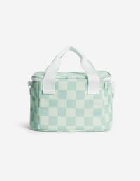 Sac glacière damier - Basile & Lime Pattern