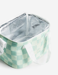 Sac glacière damier - Basile & Lime Pattern