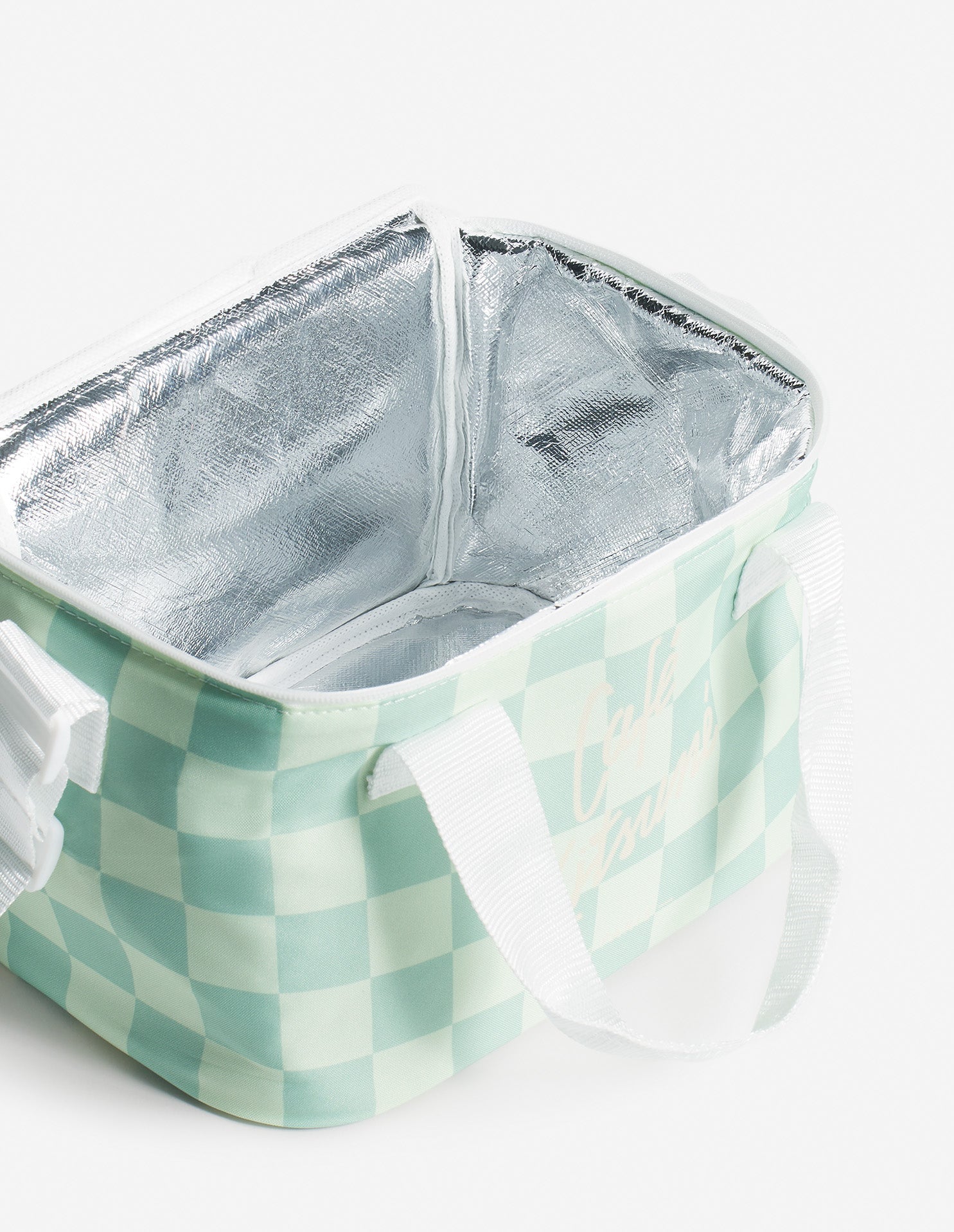 Sac glacière damier - Basile & Lime Pattern