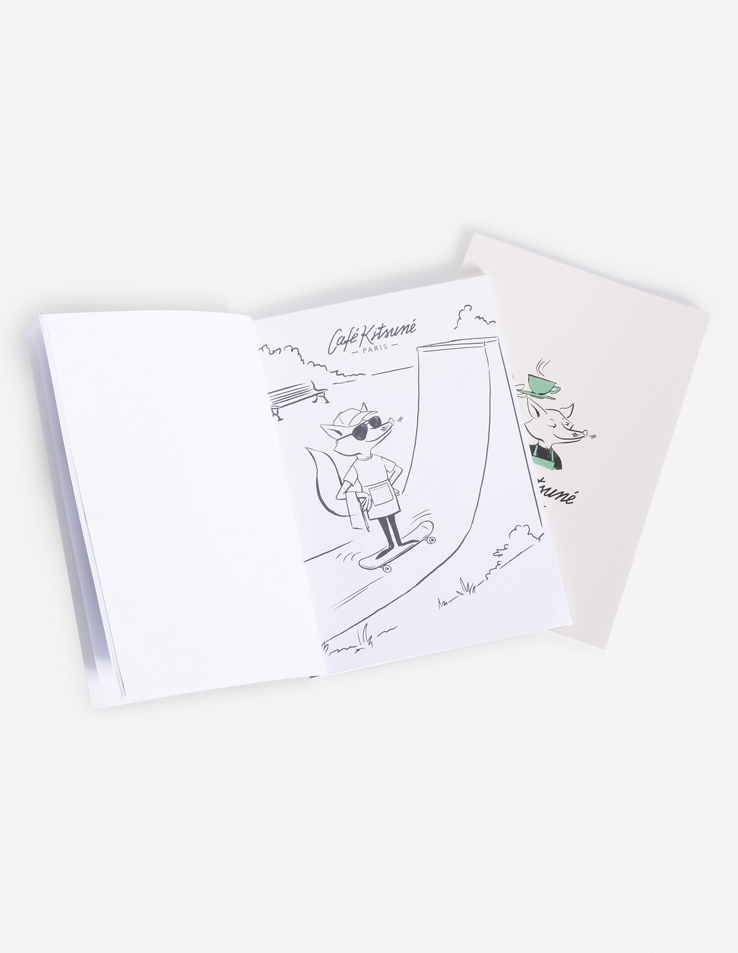 Café Kitsuné colouring and drawing book set - Multi