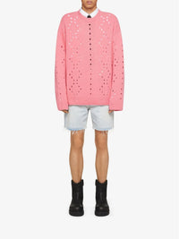Pull oversize en laine - Flamingo