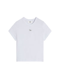 T-shirt Baby Fox court avec écusson - White