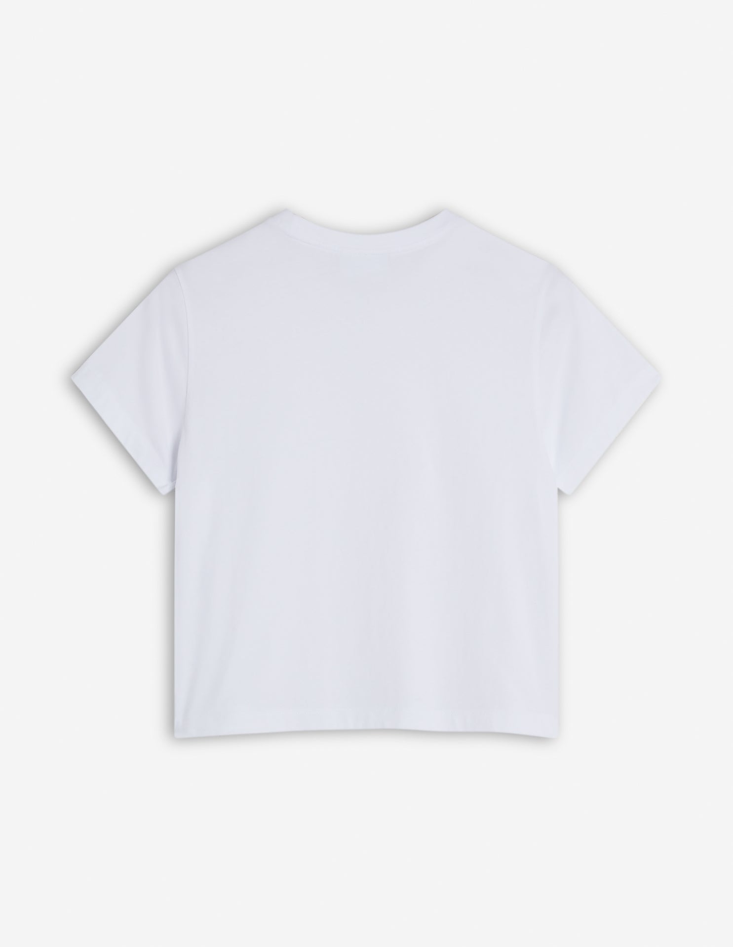T-shirt Baby Fox court avec écusson - White