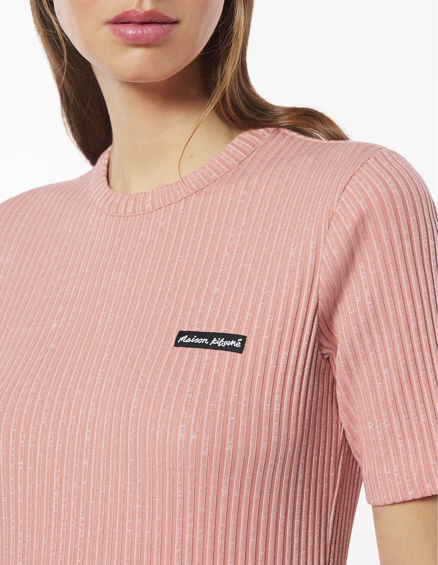 Fitted logo T-shirt - Porcelaine Pink