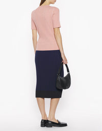 Fitted logo T-shirt - Porcelaine Pink