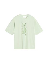 T-shirt boxy avec impression - Laurel Green