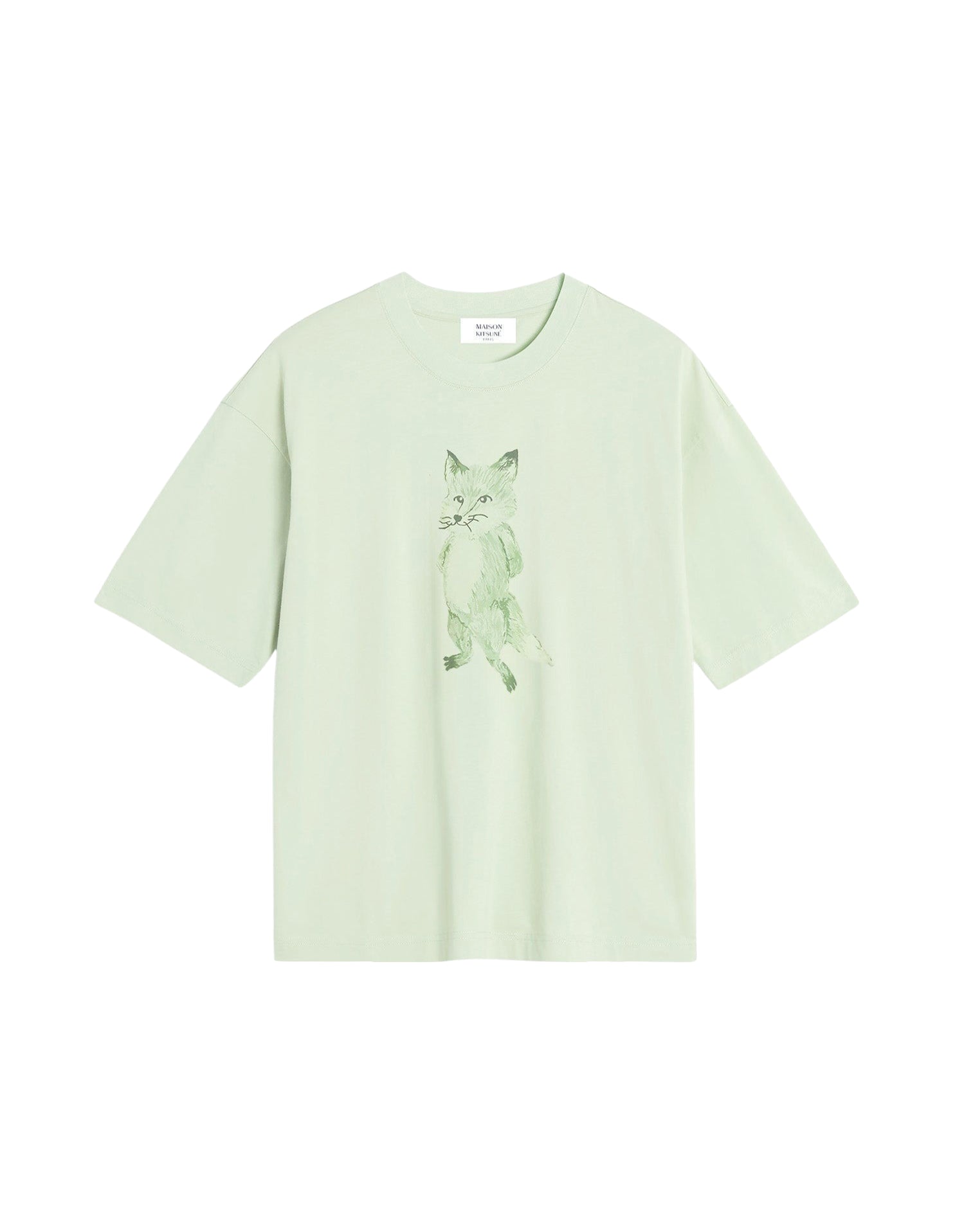 T-shirt boxy avec impression - Laurel Green