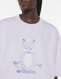 Fox Yoga boxy T-shirt - Soft Mauve