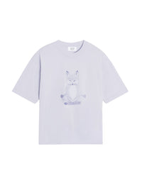 Fox Yoga boxy T-shirt - Soft Mauve