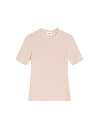 Baby Fox T-shirt with patch - Pale Pink