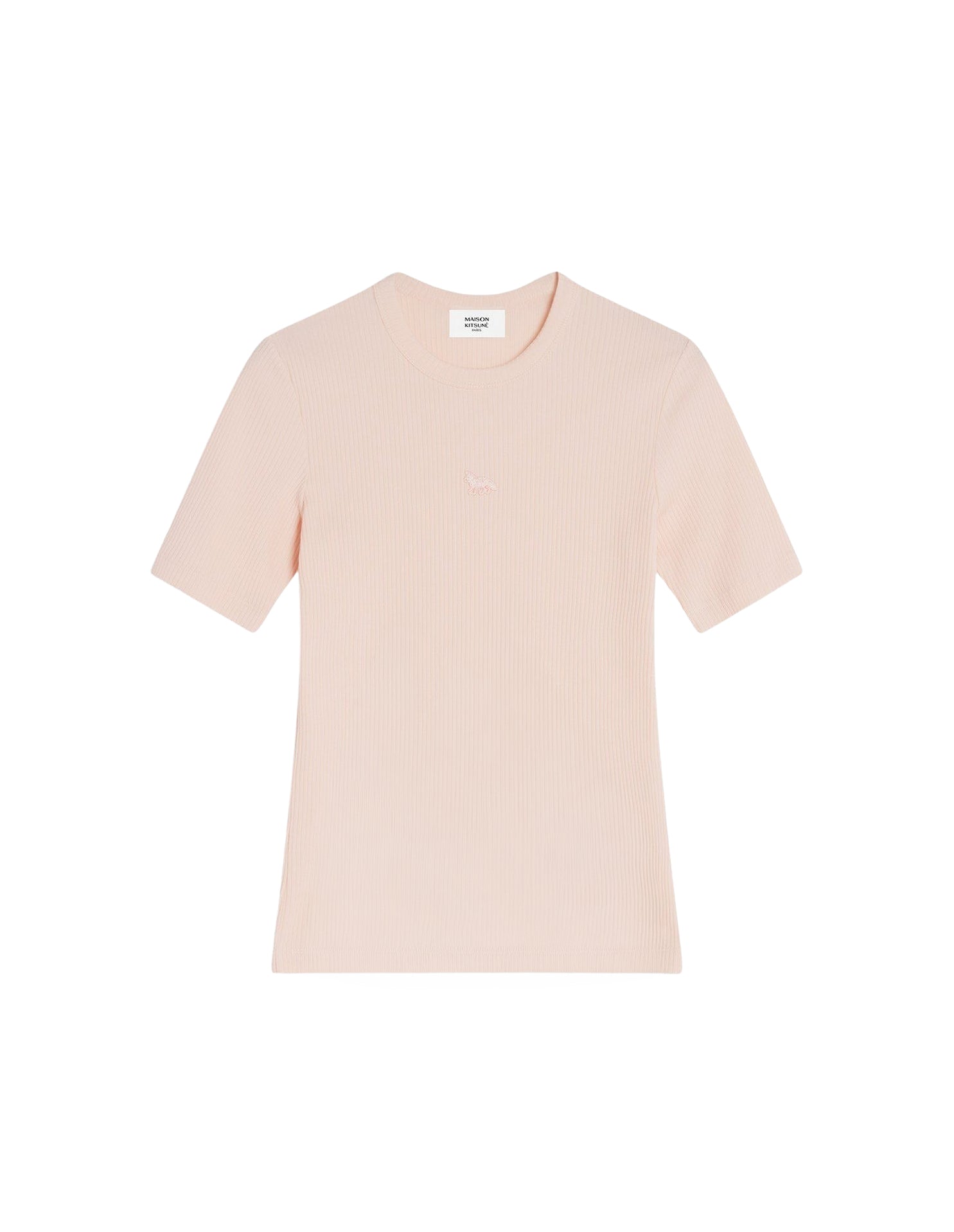 Baby Fox T-shirt with patch - Pale Pink