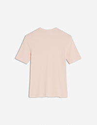 T-shirt Baby Fox avec écusson - Pale Pink